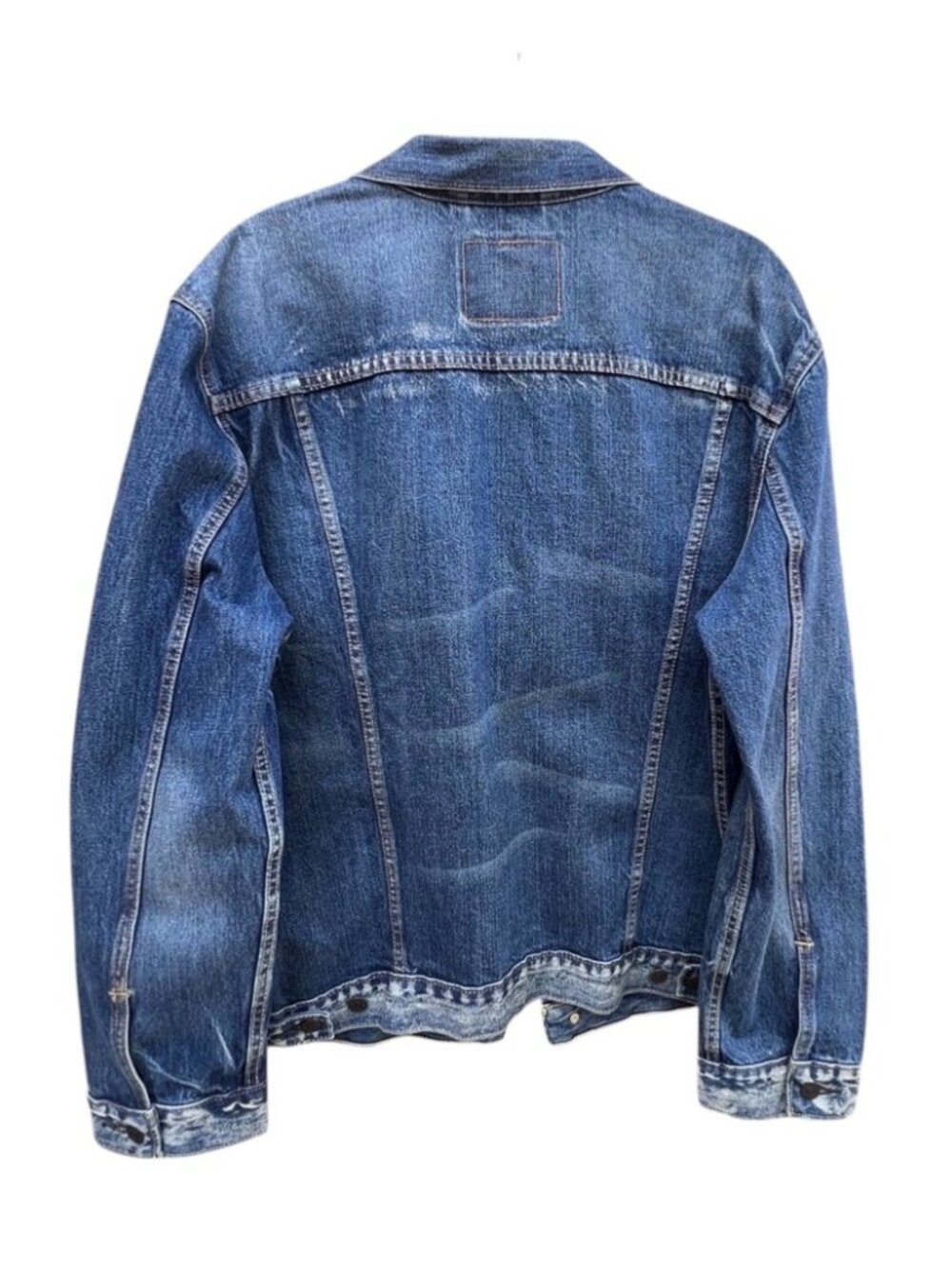 Levis Womens XXL Denim Jacket 72334 Button Front Pockets Mid-Wash Blue Cotton - Picture 3 of 11